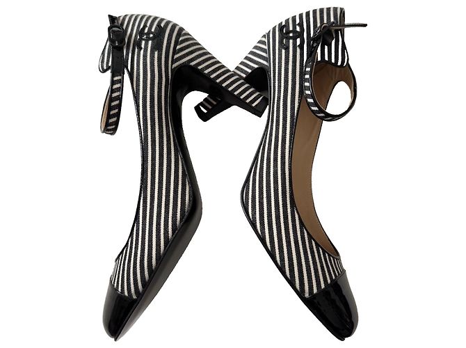 Chanel Scarpe Mary Jane, rare! Nero Bianco - vista 4