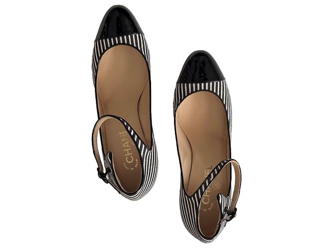 Chanel Scarpe Mary Jane, rare! Nero Bianco - vista 5