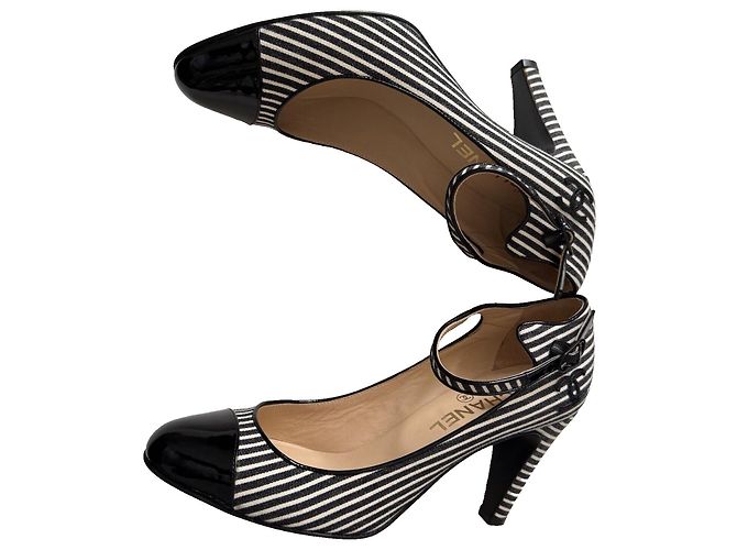 Chanel Scarpe Mary Jane, rare! Nero Bianco - vista 7