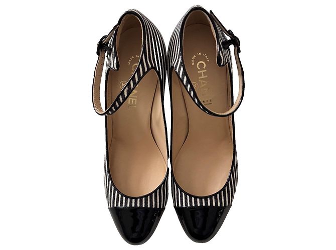Chanel Scarpe Mary Jane, rare! Nero Bianco - vista 8