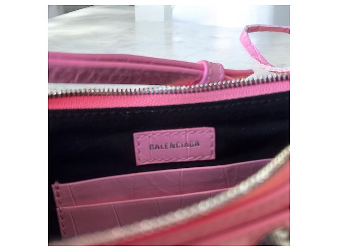 Balenciaga Le Cagole Mini con catena Rosa - vista 7