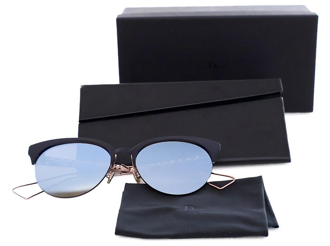 Dior Blue Diorama Club Mirrored Sunglasses - view 6