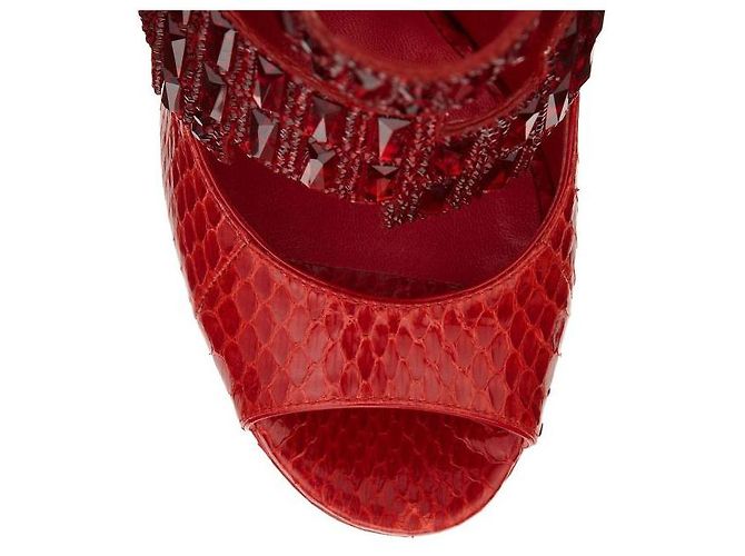 Botines Jing de serpiente roja Jimmy Choo - vista 3