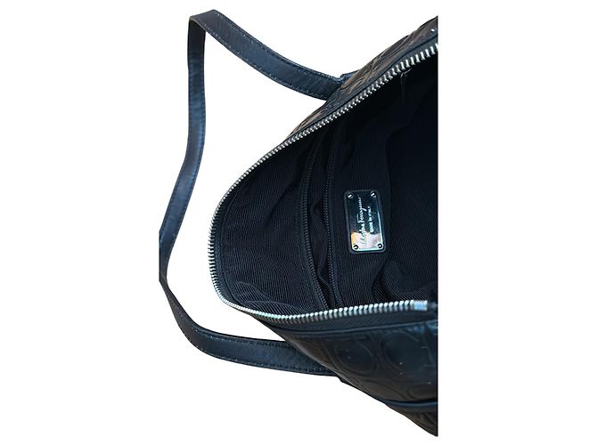 Borsa Salvatore Ferragamo in nylon nero - vista 6