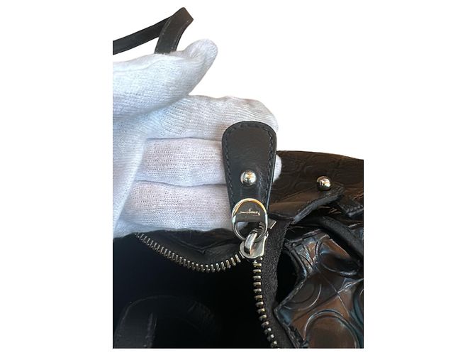 Borsa Salvatore Ferragamo in nylon nero - vista 7