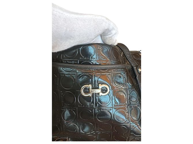 Borsa Salvatore Ferragamo in nylon nero - vista 9