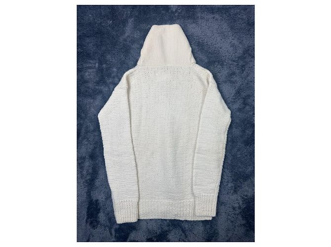Maison Martin Margiela Weißer Strickrollkragenpullover von Martin Margiela aus der Herbst-Winter-Kollektion 2006. Creme - Ansicht 4