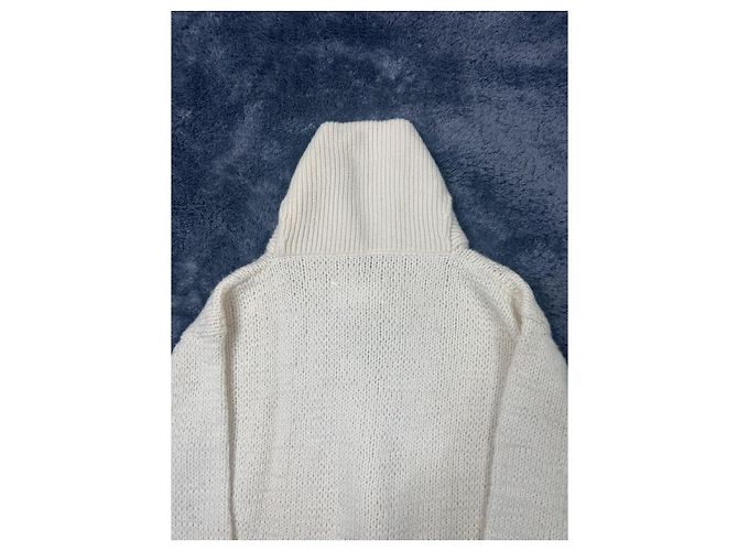 Maison Martin Margiela Weißer Strickrollkragenpullover von Martin Margiela aus der Herbst-Winter-Kollektion 2006. Creme - Ansicht 5
