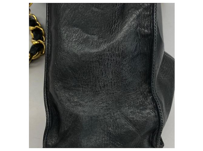 Chanel schwarze Lammleder Tote Bag - Ansicht 13