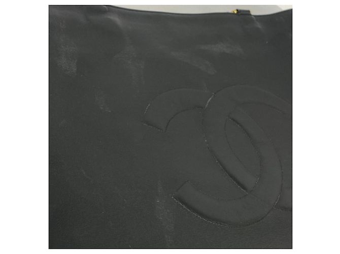 Chanel schwarze Lammleder Tote Bag - Ansicht 14