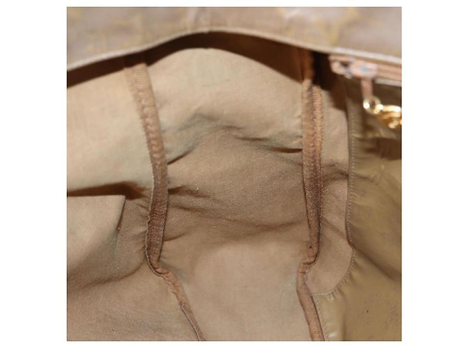 CHANEL COCO Borsa Tote in pelle lucida Beige CC Auth bs16858 - vista 18