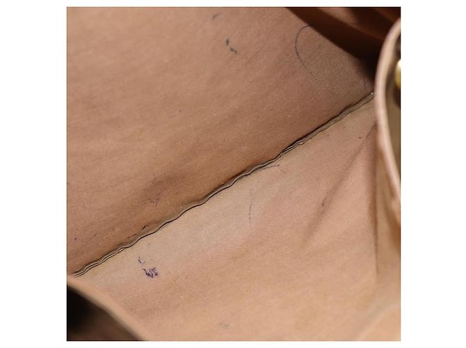 CHANEL COCO Borsa Tote in pelle lucida Beige CC Auth bs16858 - vista 20
