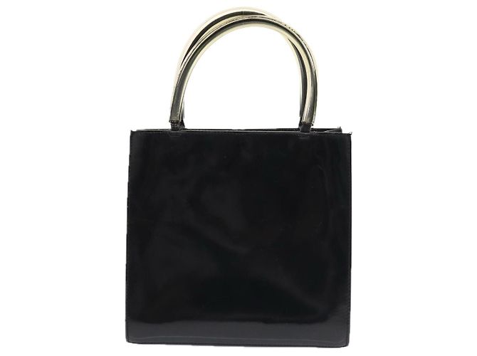 Borsa a mano Salvatore Ferragamo Smalto Nero Oro Auth bs16870 D'oro - vista 3