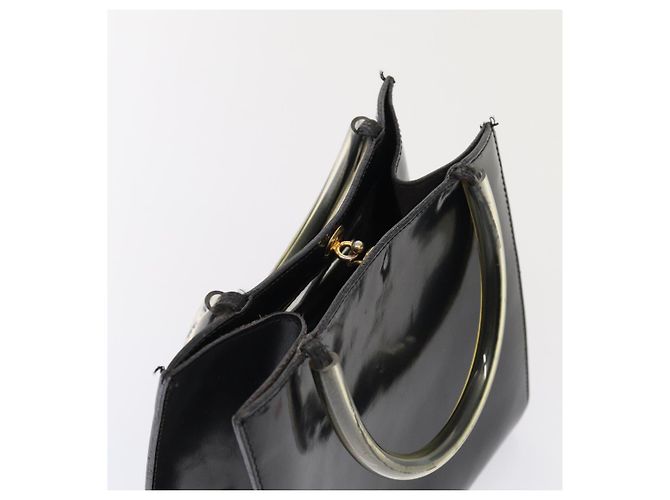 Borsa a mano Salvatore Ferragamo Smalto Nero Oro Auth bs16870 D'oro - vista 6