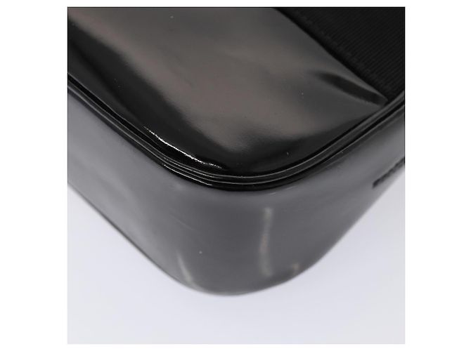 Borsa a Spalla Salvatore Ferragamo in Pelle Verniciata Nera e Oro Auth bs16894 Nero D'oro - vista 10