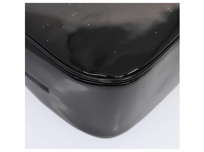Borsa a Spalla Salvatore Ferragamo in Pelle Verniciata Nera e Oro Auth bs16894 Nero D'oro - vista 13