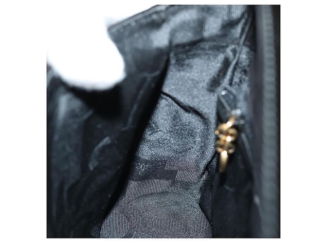 Borsa a Spalla Salvatore Ferragamo in Pelle Verniciata Nera e Oro Auth bs16894 Nero D'oro - vista 19