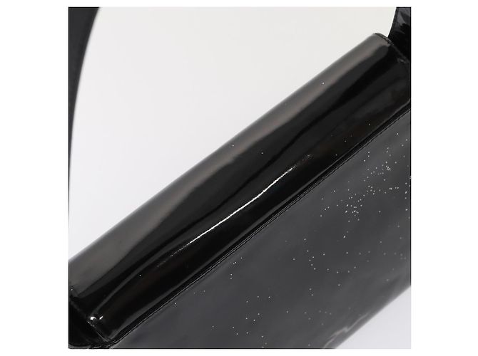 Borsa a Spalla Salvatore Ferragamo in Pelle Verniciata Nera e Oro Auth bs16894 Nero D'oro - vista 6