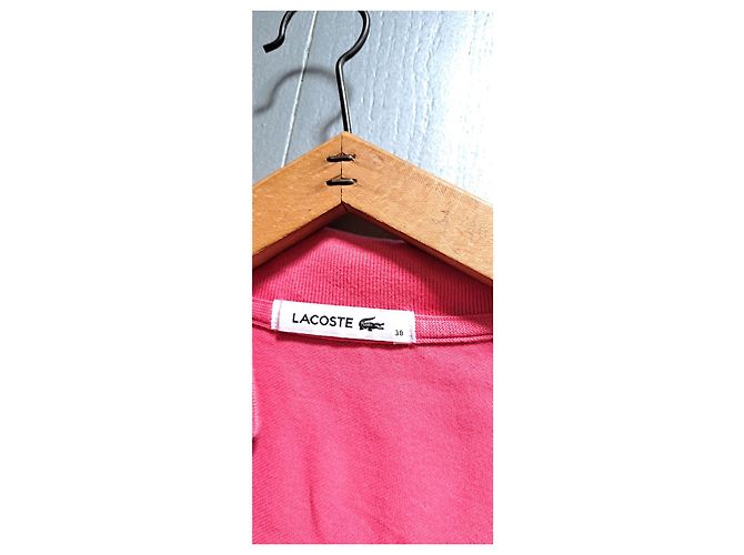 Vestido Lacoste de algodón rosa - vista 3