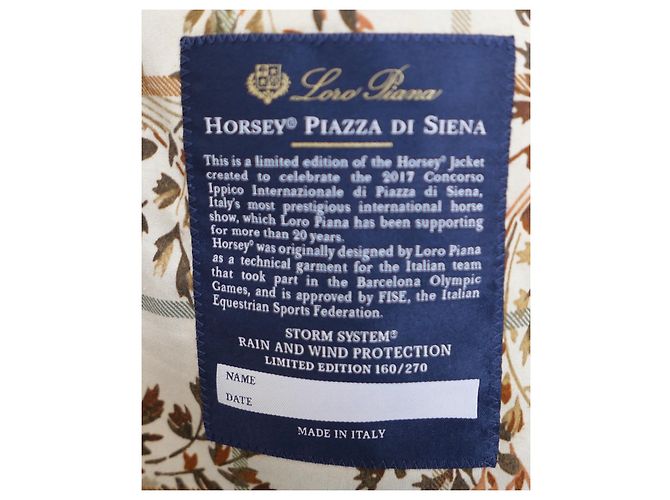 Chaqueta Horsey Loro Piana 2017 Edición Limitada Piazza di Siena Azul marino - vista 14