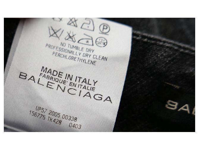 Balenciaga x Nicolas Ghesquière 2005 Jeans Slim Gris - vista 6