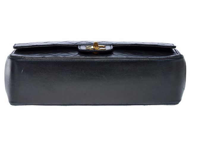 Mademoiselle CHANEL Timeless/Classique Navy Blue Leather Bag - 121271438 - view 9