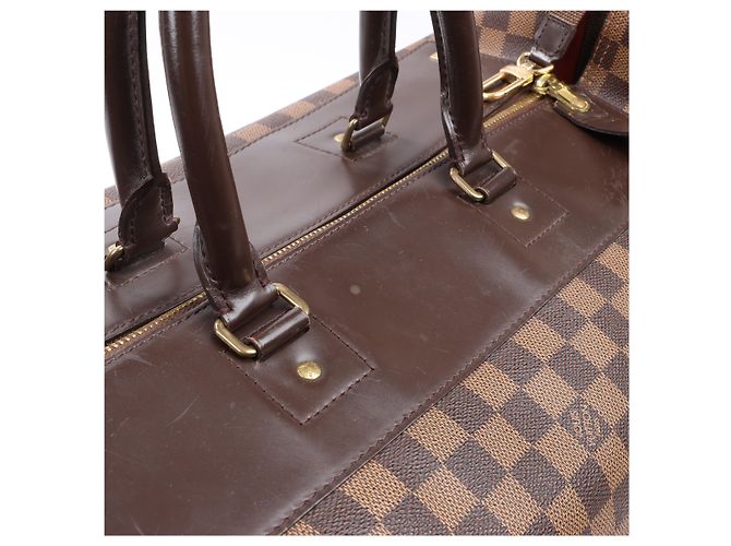 Borsa Louis Vuitton Damier Ebene Greenwich in marrone N41163 Verde - vista 10