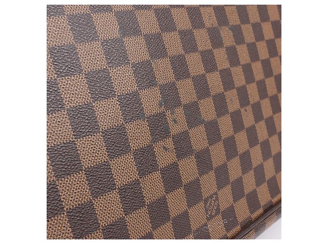 Borsa Louis Vuitton Damier Ebene Greenwich in marrone N41163 Verde - vista 14