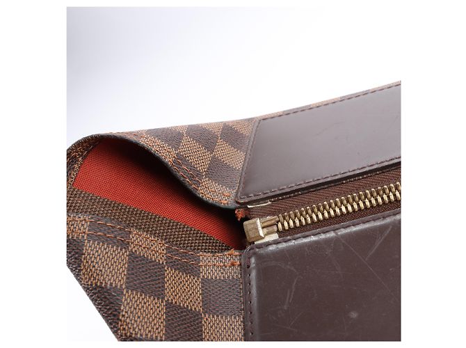 Borsa Louis Vuitton Damier Ebene Greenwich in marrone N41163 Verde - vista 15