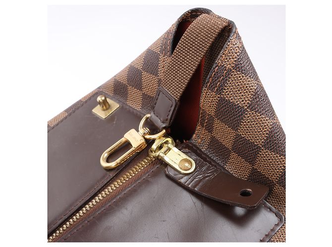Borsa Louis Vuitton Damier Ebene Greenwich in marrone N41163 Verde - vista 8