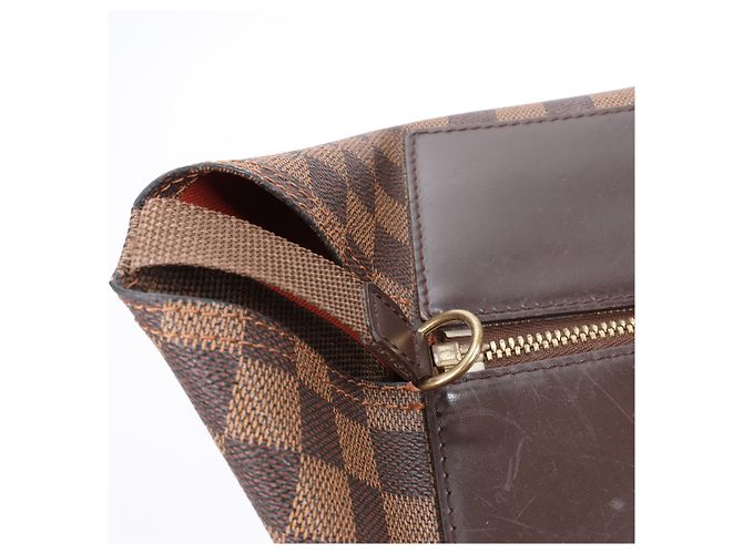 Borsa Louis Vuitton Damier Ebene Greenwich in marrone N41163 Verde - vista 9