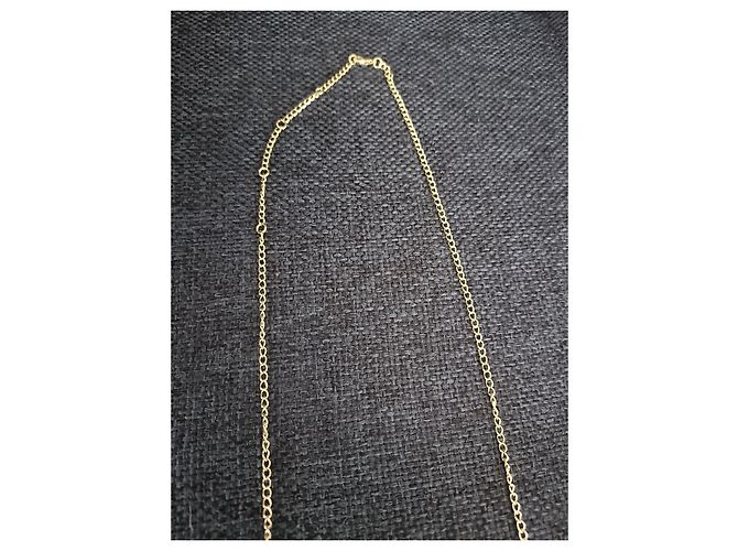 Collana Lunga Dior Gialla in Acciaio Giallo - vista 5