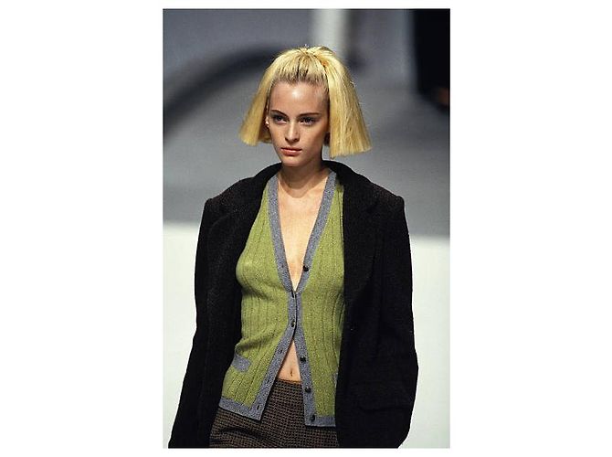 Chanel 97A 1997/1998 F/W RTW Kaschmir-Cardigan Mehrfarben - Ansicht 2