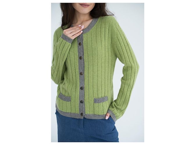 Chanel 97A 1997/1998 F/W RTW Kaschmir-Cardigan Mehrfarben - Ansicht 3