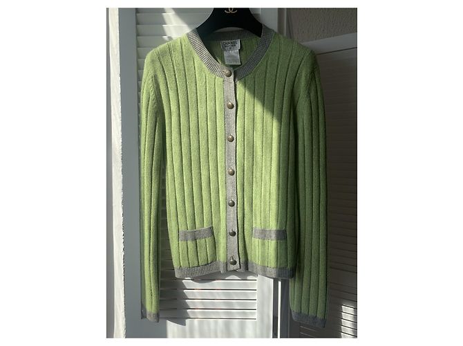 Chanel 97A 1997/1998 F/W RTW Kaschmir-Cardigan Mehrfarben - Ansicht 5