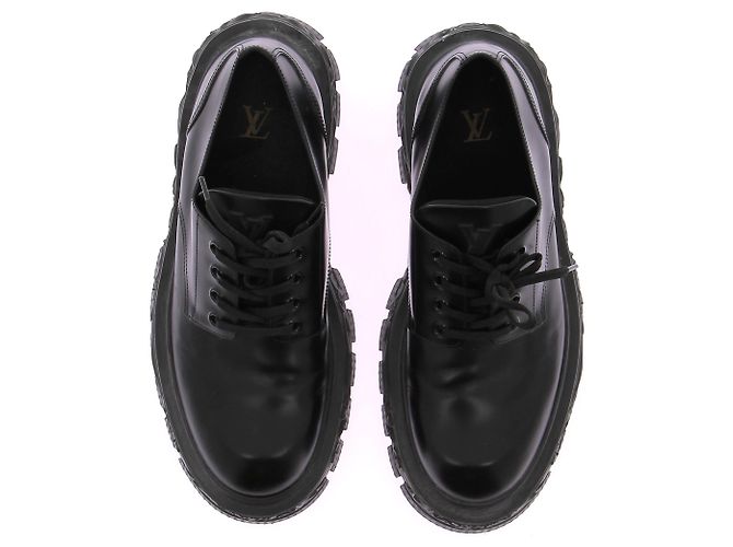 LOUIS VUITTON Scarpe stringate T.UK 9 Pelle Nero - vista 6