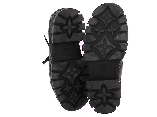 LOUIS VUITTON Scarpe stringate T.UK 9 Pelle Nero - vista 7