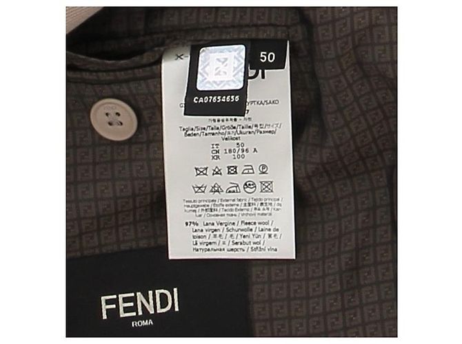 Fendi jackets T.IT 50 Wool Brown - view 6