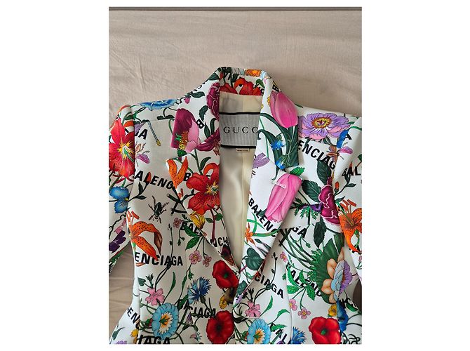 Gucci x Balenciaga - Blazer Floral Hacker Multicolor - vista 2