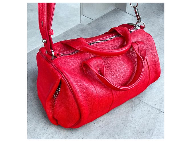 Borsa Rockie rossa Alexander Wang Rosso Silver hardware - vista 11
