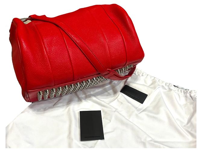 Borsa Rockie rossa Alexander Wang Rosso Silver hardware - vista 2