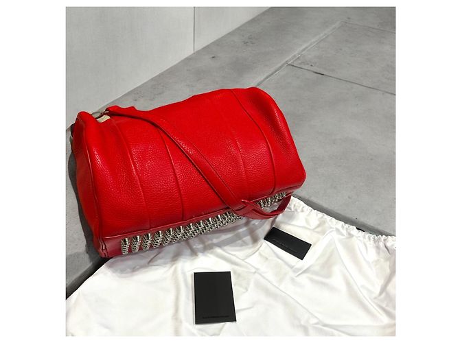 Borsa Rockie rossa Alexander Wang Rosso Silver hardware - vista 3