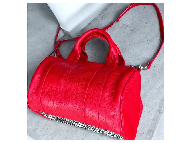 Borsa Rockie rossa Alexander Wang Rosso Silver hardware - vista 4