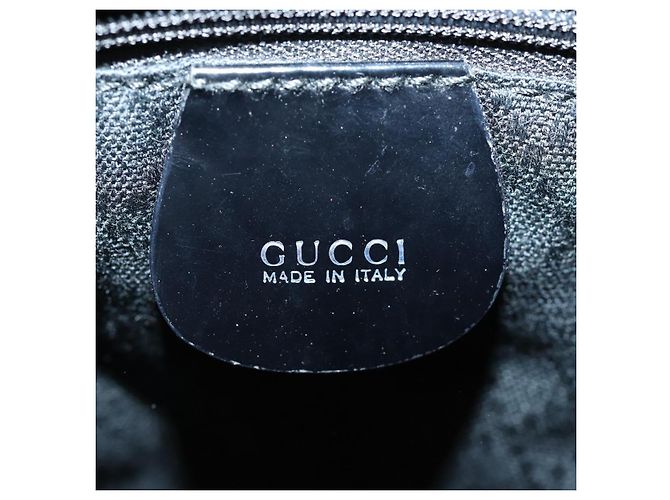 Borsa a mano in tela GUCCI Bamboo 2way Nero Oro 000 1998 0540 Auth ep5246 D'oro - vista 17