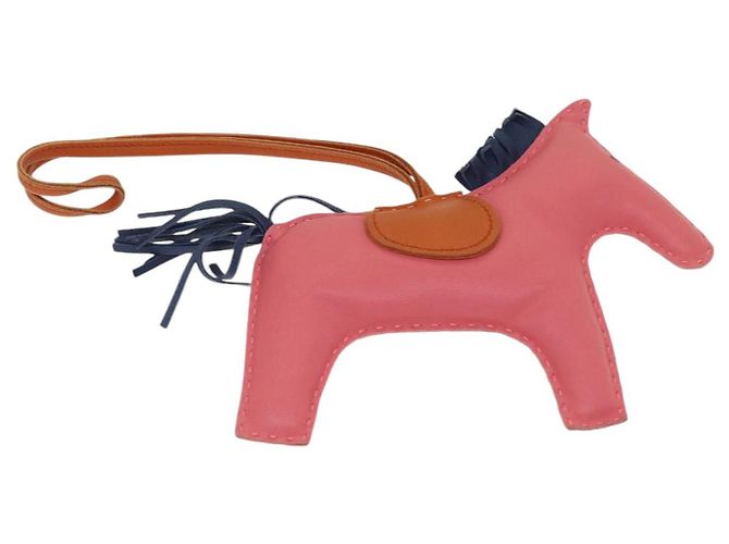 Hermès HERMES Rodeo Charm Pelle Rosa Auth 84092 - vista 2