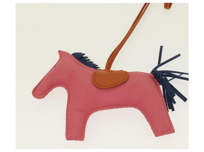 Hermès HERMES Rodeo Charm Pelle Rosa Auth 84092 - vista 7