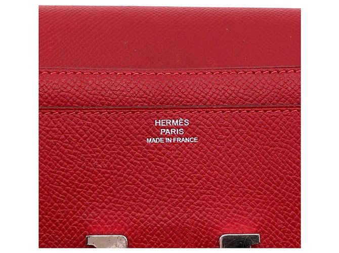 Hermès Cartera Larga Constance Hermes en Rojo Roja - vista 14
