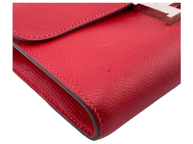 Hermès Cartera Larga Constance Hermes en Rojo Roja - vista 4