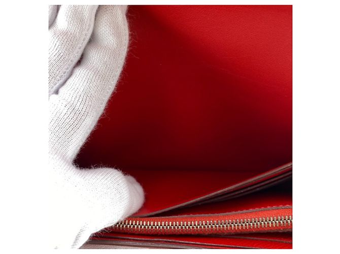 Hermès Cartera Larga Constance Hermes en Rojo Roja - vista 7