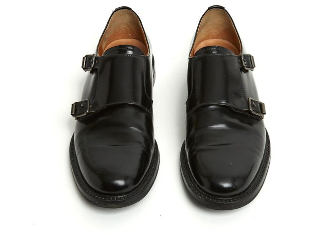 Church's Churchs Richelieu Lora EU38 Schwarze Leder Monk Strap Slipper UK5 US7.5 - Ansicht 3